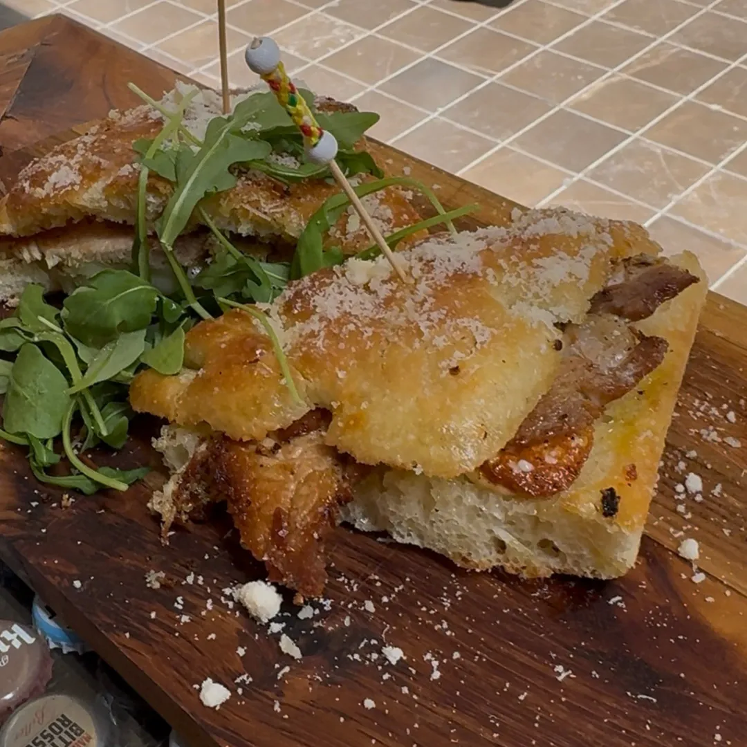 Fresh focaccia bread